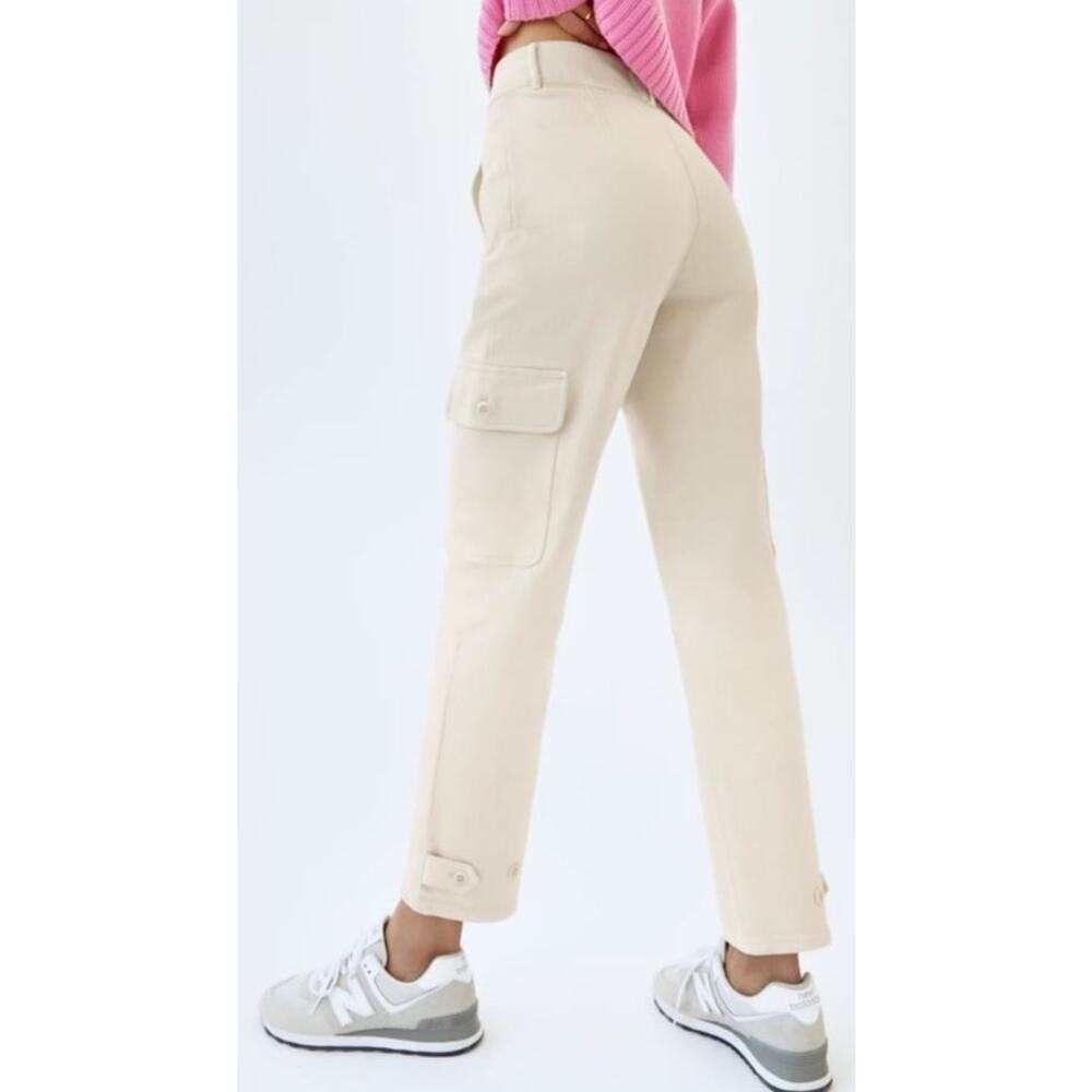 Aritzia Wilfred Free Beige High Waisted Cargo Pants Size 8
